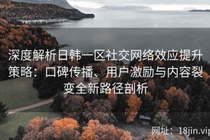 深度解析日韩一区社交网络效应提升策略：口碑传播、用户激励与内容裂变全新路径剖析