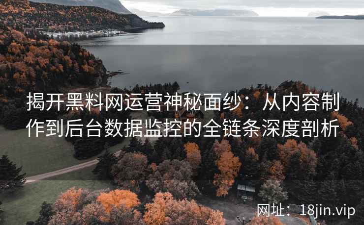 揭开黑料网运营神秘面纱：从内容制作到后台数据监控的全链条深度剖析
