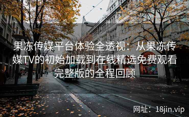 果冻传媒平台体验全透视：从果冻传媒TV的初始加载到在线精选免费观看完整版的全程回顾